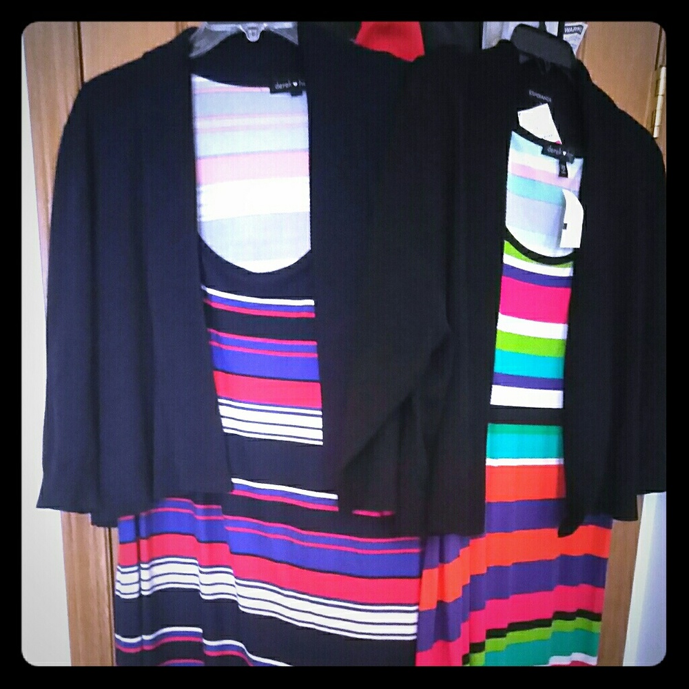 Two never worn maxi dresses and cardigan